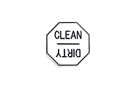 Fox Run 5935 Clean or Dirty Dishwasher Magnet, Plastic