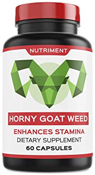 Premium Strength Horny Goat Weed Extract - T-Level Boost Enhanced Energy & Performance, All Natural Herbal Formula - 20X Potent with Icariins, Maca Root, L-Arginine, Tribulus 1000mg Epimedium