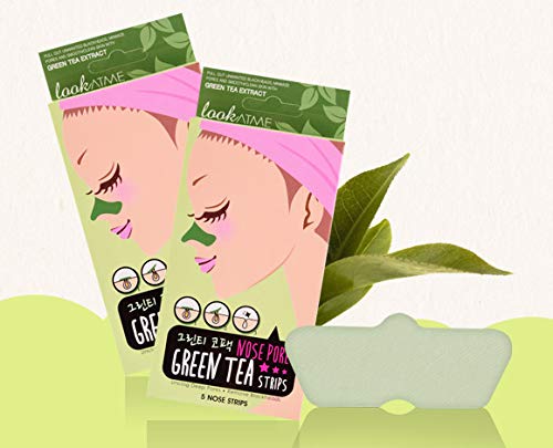 Look At Me Blackhead Removal, Pore Minimizing Nose Pore Strips, Green Tea | Pack of 2