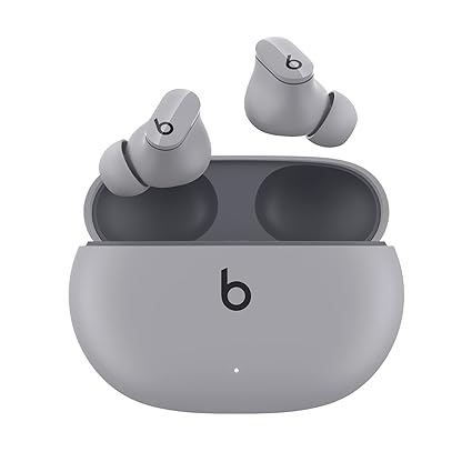 Beats Studio Buds – True Wireless Noise Cancelling Earphones – Active Noise Cancelling, IPX4 Rating, Compatible with Apple & Android, Class 1 Bluetooth, 8 Hours of Listening Time – Moon Grey