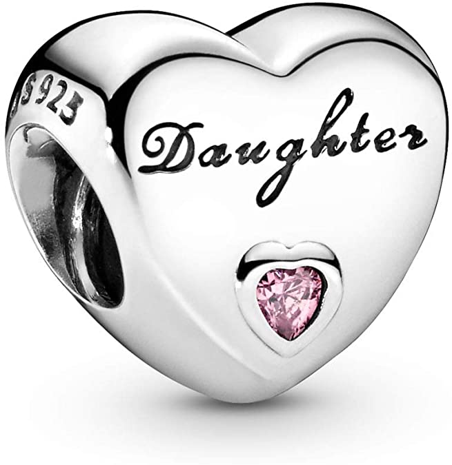 Pandora Jewelry Daughter's Love Cubic Zirconia Charm in Sterling Silver