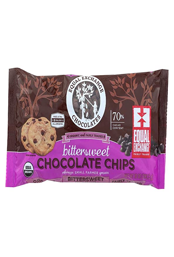 Equal Exchange Organic Bittersweet Chocolate Chips, 10 Ounce