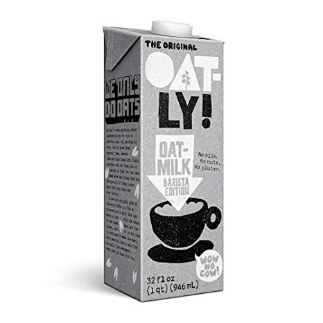 Oatly Oat Milk Barista Edition Non-Dairy Gluten Free, 32 oz (1 liter) - Pack of 2