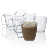 Break-resistant Plastic 15oz Coffee Cup - Set of 6