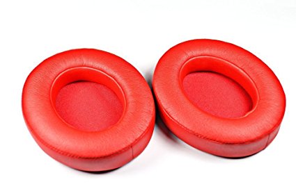 Ear Pads Replacement Earpads Ear Pad / Ear Cushion / Ear Cups / Ear Cover for beats by Dr. Dre Studio 2.0 Wired,Studio 2.0 Wireless Over-Ear Headphones (Red)