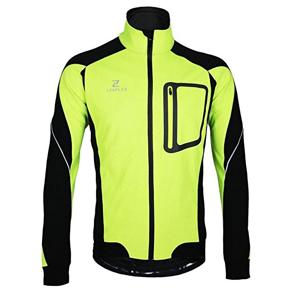 Full Zip Cycling Jacket Windproof Breathable Warm Thermal Long Sleeve Coat MTB Biking Jacket Outfit