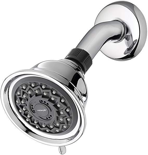 Waterpik Shower Head 3-Mode, 2.5 GPM Power Spray, Chrome, VAT-313