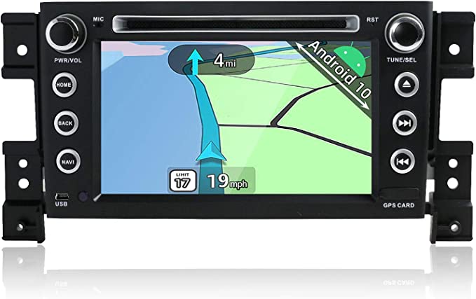 YUNTX Android 10 Car Stereo Fit for Suzuki Grand Vitara(2005-2013) - GPS 2 Din - Free Rear Camera & Mic - 2G32G - Support DAB/Steering wheel control / 4G / WiFi/Bluetooth/Mirrorlink/Carplay
