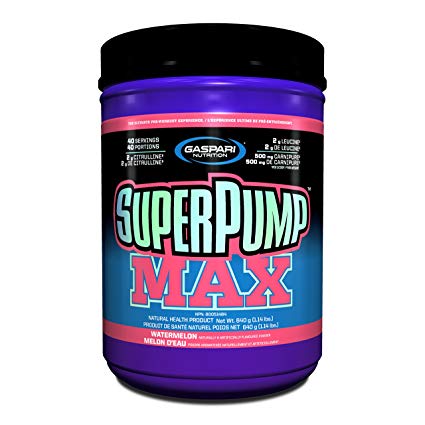 Gaspari Nutrition Superpump Max, Watermelon, 1.41-Pounds