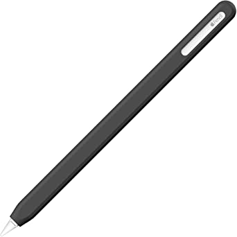 UPPERCASE NimbleSleeve Premium Silicone Case Holder Protective Cover Sleeve for iPad Apple Pencil 2nd Generation Only (Black)