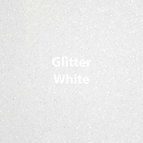Siser Glitter Heat Transfer Vinyl 20" x 12" Sheet (White)