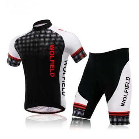 WOLFBIKE Men's Cycling Short Sleeve Jersey   3D Padded Shorts Set