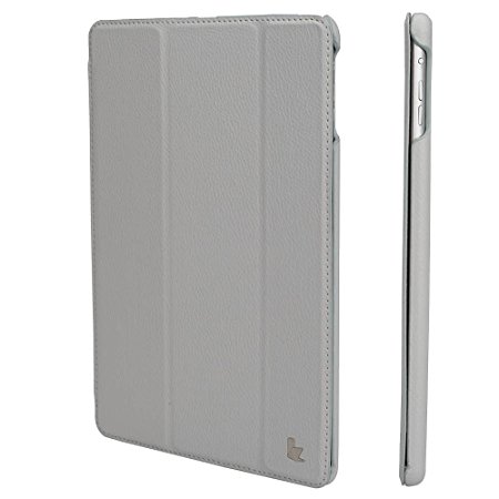 Jisoncase JS-ID5-09T60 Classic PU Leatherette Smart Cover Case for iPad Air, Grey