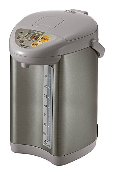 Zojirushi CD-JWC40HS Micom Water Boiler & Warmer, Silver Gray