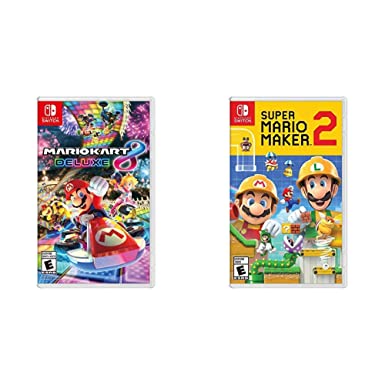 Mario Kart 8 Deluxe - Nintendo Switch Bundle with Super Mario Maker 2 - Nintendo Switch