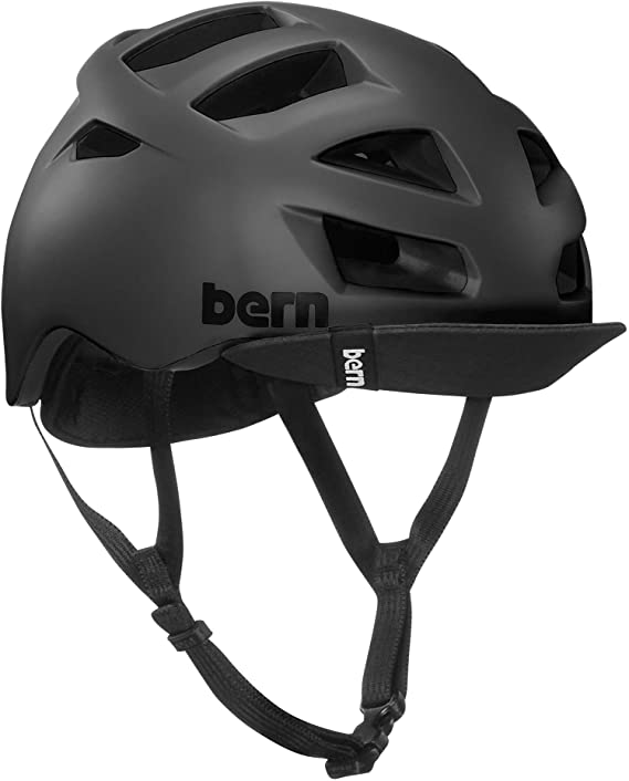 BERN - Allston Helmet, Matte Black w/Flip Visor, Large