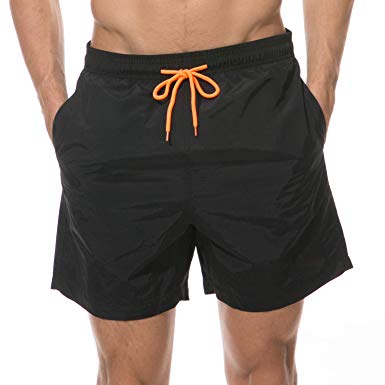 LANYI Men's Swim Trunks Quick Dry Beach Swim Shorts with Mesh Liner Bathing Suits