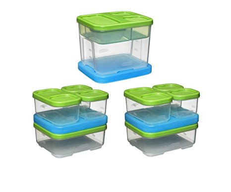 Rubbermaid Lunch Blox Set (3 kits)