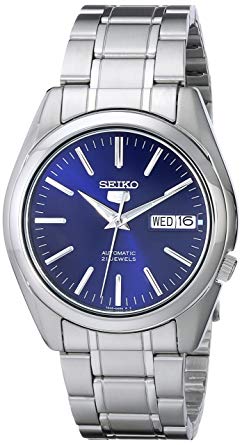 Seiko Men's SNKL43 "Seiko 5" Stainless Steel Automatic Watch