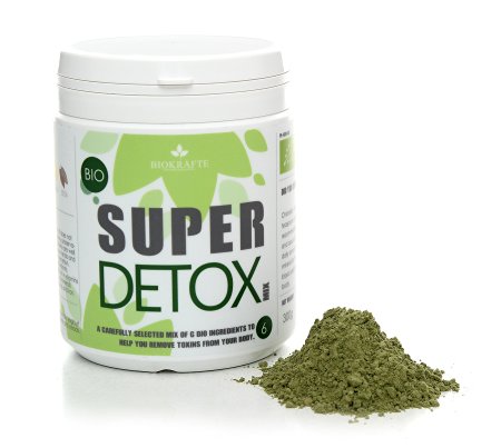 6in1 DETOX MIX 300g Certified Superfoods Organic Chlorella, Spirulina, Wheatgrass, Barley Grass, Lucuma & Cocoa Powder Superfood | Detox | Unique mix of 6 ingredients | NO additives | 20-Day Treatment | Only £0.99 Per Serving (1 PACK)