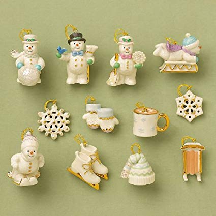 Lenox Set of Ornaments for Ornament Tree (Tree Not Included) (Snow Pals)