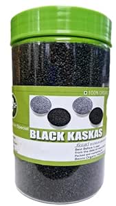 Beons Organic Black Khas Khas/Black Kas Kas/Basil Seeds 200Gm