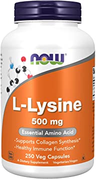 L-Lysine 500 mg - 250 Capsules by NOW