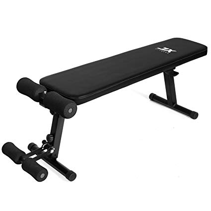 JX FITNESS Adjustable Weight Bench Home Gym Weight Lifting & Sit Up Abdominal Bench Flat Exercise Workout Bench