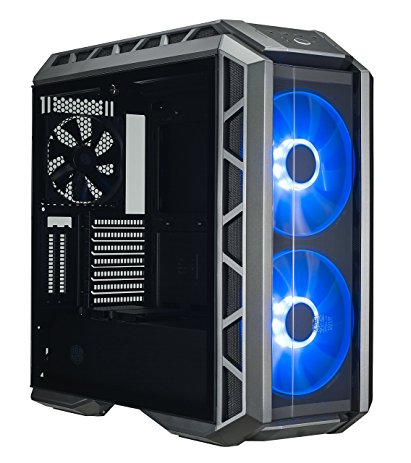 Cooler Master MasterCase H500P ATX Mid-Tower Case with Two 200mm RGB Fans In The Front and Tempered Glass Side Panel Cases (MCM-H500P-MGNN-S00)