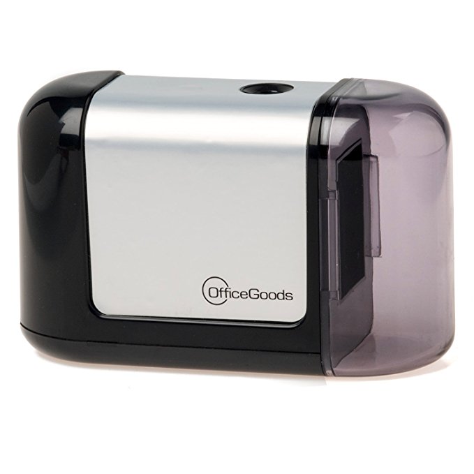 Battery Operated Pencil Sharpener - The MINI PRO - Works Like an Electric with No Cord! Compact Powerful Portable for Artists Home Office & School - Sharpens Smoothly & Evenly (Black)