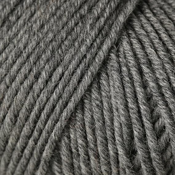 Lana Grossa Cool Wool Melange, 412 Mottled Dark Grey Yarn