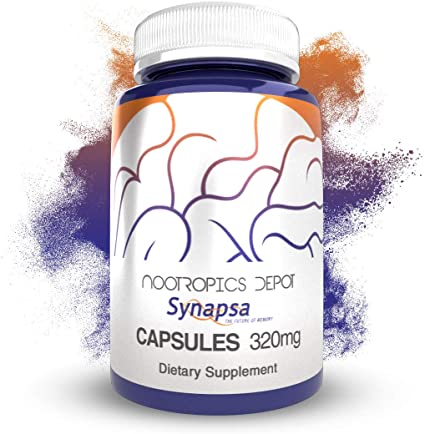 Synapsa Bacopa Monnieri Capsules | 320mg | 180 Count | Whole Plant Extract | Ayurvedic Herb | Adaptogen Supplement | Clinically Proven to Enhance Learning, Memory and Mental Performance