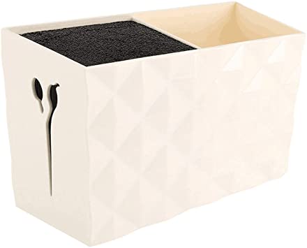 Professional Salon Scissors Box for Stylist Scissors Rack Holder Case. Hairdressing Combs Clips Storage Box (White)