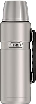 【最高ランクの断熱性能・海外おしゃれ水筒】サーモス　ステンレスキング　1.2Ｌ　シルバー　（Thermos Stainless King 40 Ounce Beverage Bottle, Stainless Steel）