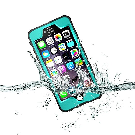iPhone 6/6s Waterproof Case,Redpepper IP68 Certified Clear Underwater Full Body Built-in Screen Protector Shock/Snow/Dirt proof Extreme Durable Waterproof Case for iPhone 6/6s.(Blue grass)
