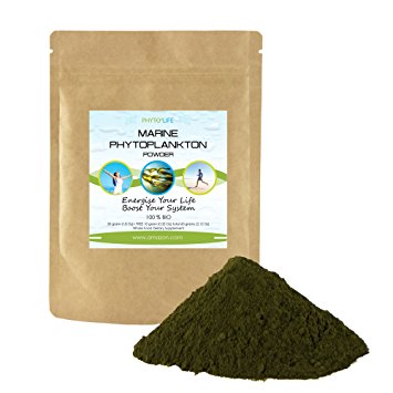 Marine Phytoplankton Superfood Powder 50 grams (1.8 Oz)   FREE 10 grams (0.35 Oz) - Epa, Antioxidants & Minerals - Natural Superfood Nutritional Supplement with Omega 3 Fatty Acids
