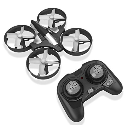 RCtown Mini Drone 2.4GHz 4CH Mini UFO Quadcopter Drone with 6-Axis Gyro Headless Mode Remote Control Nano Quadcopter (Black)