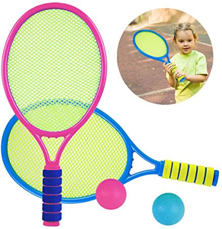 Kids Tennis Racquet Set Funny Tennis Racket with Balls for Outdoor Training