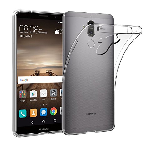 Huawei Mate 9 Case, EasyAcc Huawei Mate 9 Soft TPU Case Crystal Clear Transparent Slim Anti Slip Case Back Protector Cover Shockproof for Huawei Mate 9