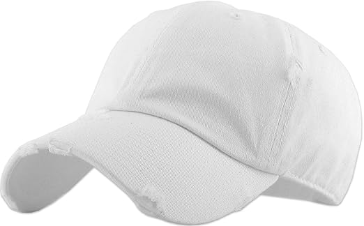 KBETHOS Vintage Washed Distressed Cotton Dad Hat Baseball Cap Adjustable Polo Trucker Unisex Style Headwear Adjustable