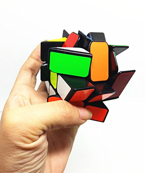 QTMY Color Plastic Irregular 3x3x3 Square Mirror Speed Magic Cube Puzzle