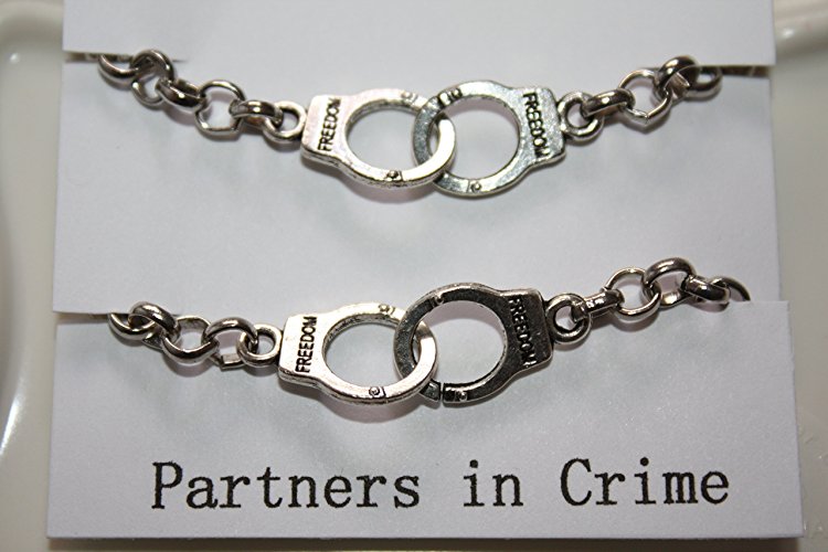 Partners in Crime Handcuff Bracelets (Set of 2)