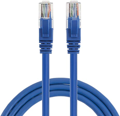 HXHANG 3 Feet CAT 6 Ethernet Cable, RJ45 Computer Network Cord, Cat 6 LAN 100% Copper Wire,0.914m, Blue Color.