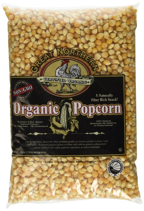 Great Northern Popcorn Organic All Natural Yellow Gourmet Popcorn, 1.5 Pound