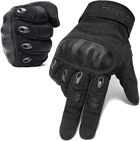 FREETOO Airsoft Gloves Men Tactical Gloves for Hiking Cycling Climbing Outdoor Camping Sports (Not Support Screen Touch)