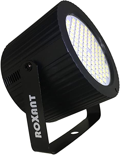 Roxant Mini Strobe Cannon 88 Super-Bright LEDS Lights. Manual Flash Speed Adjustment   Auto Sound-Activated Mode.