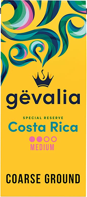 Gevalia Special Reserve Costa Rica Single Origin Medium Roast Ground Coffee, Christmas Breakfast (10 oz Bag)