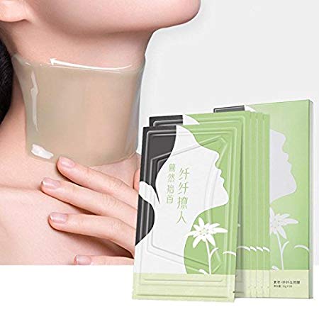 Neck Mask – 5 Pcs Anti Aging Anti Wrinkle Collagen Neck Mask Cream Sheet Best Neck Tighten Lift Firming Whitening Skin Care