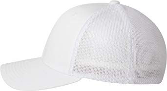 Yupoong Flexfit Trucker Mesh Cap, WHITE, One Size