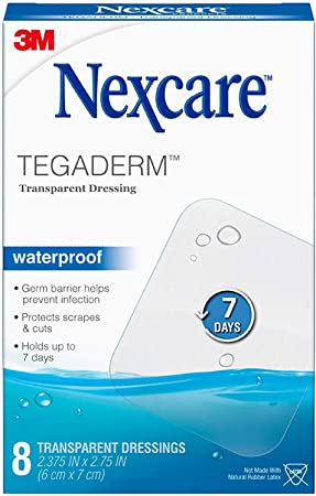 3m Nexcre Tagaderm Trnsp Size 8ct 3m Nexcare Tegaderm Waterproof Transparent Dressing 8ct 2 3/8x2 3/4
